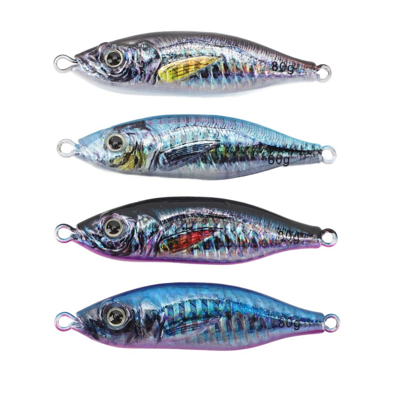 Fishing Lures 3D Spray Painting Simulated Luminous Iron Fishing Baits