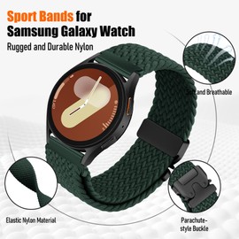 Braided 18mm Watch Strap for Garmin Venu 3S/Venu 2S/Vivoactive 4S/Forerunner 265s/255s/255s Music/Vivomove 3S/Move3S Men/Women,18 mm Nylon Sport Band,Parachute Buckle 18mm Quick Release Watch Strap