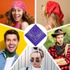 PLULON 3 Pcs Purple Bandanas Bulk 20 x 20 Inch