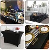 JIAHU Spandex Stretch Table Cover Cloth 5ft Foot Rectangular Fit