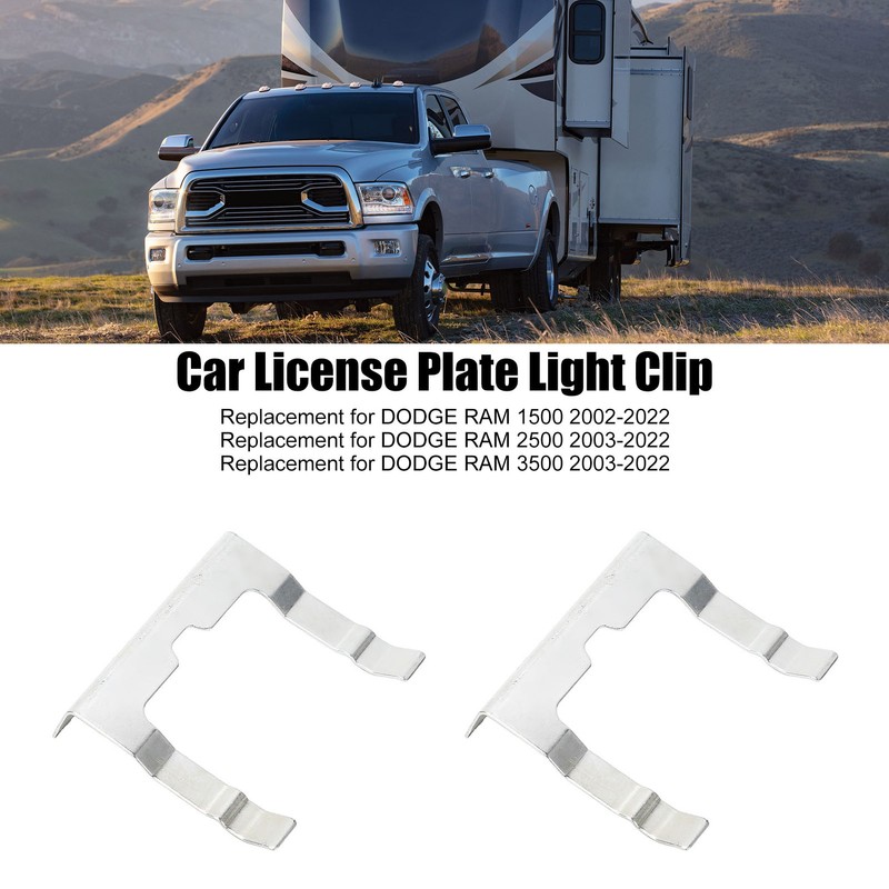 2PCs Car Rear License Lamp Clip 55077370AB Replacement for DODGE
