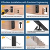Gyykzz 36" Side Mount Stair Cable Railing Post for 28-38