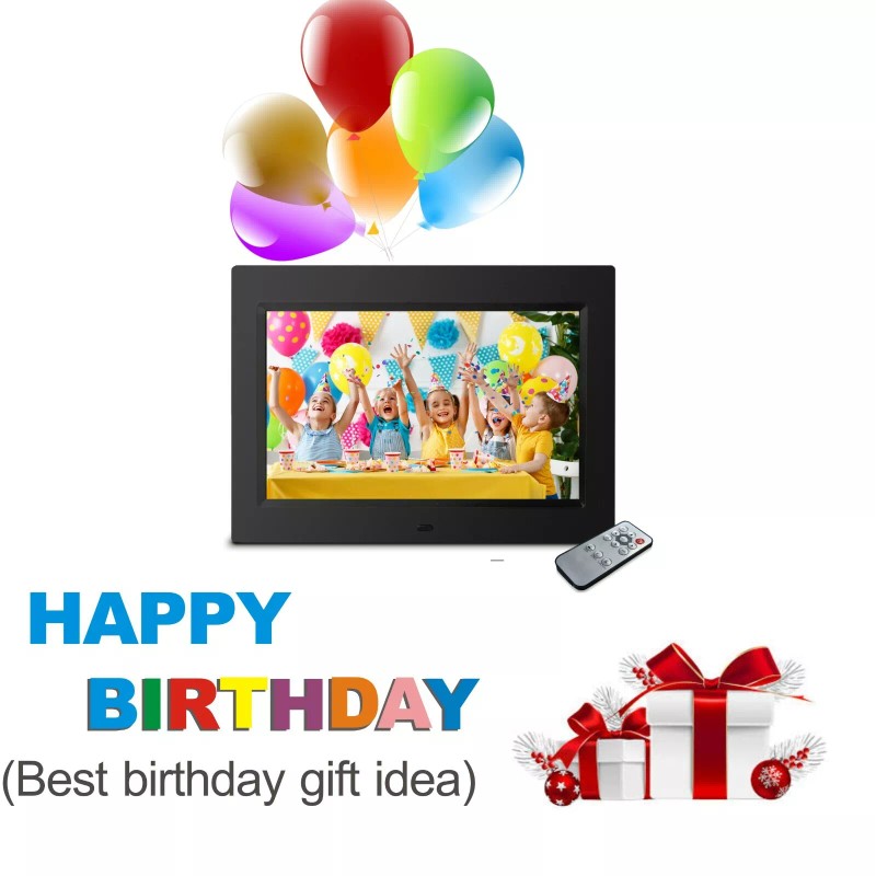 Sonicgrace 10” Digital Photo Frame with Remote Control, 16:9 LCD