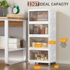 4 Tier Storage Bins with Lids, 23QT Stackable Closet Organizers