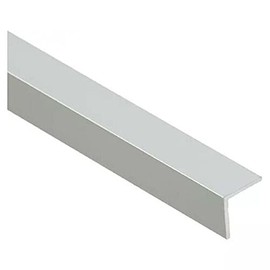 Aluminum Anodised Angle Equal-Sided Trim, Angle Bar, Corner Strip Protector, Straight Edge, Multiple Sizes 1 Metre GOLD and SILVER TMW Profiles (Silver, 30x30 (1.18in x 1.18in))