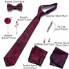MOGU Men's Gift Tie Set Necktie Pocket Squares Tie Clips
