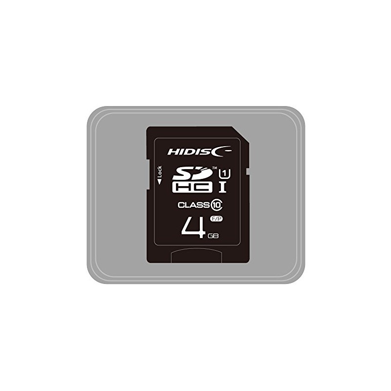 HIDISC HDSDH4GCL10UIJP3 SDHC Card, 4 GB Class 10 UHS-1 Compatible