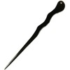 JWL (1) Aluminum Black Spiral 6" Hair Stick Pick Pic