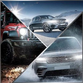 AUIMSOCO 4X Luces Fuertes Para Auto Coche Luz Carro Bulbs 9005 + 9006 LED SUPER Blanco