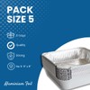 CafeTEq Large Aluminium Foil Trays Food Large Container with lids