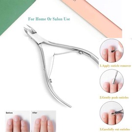 Sunnysam Stainless Steel Cuticle Clippers for Hand and Feet Professional Cuticle Remover