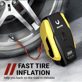 VacLife Air Compressor Tire Inflator LED Light | 12V DC | Air Pump for Car Tires