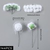 144 Pcs Artificial Flowers, White Roses Fake Rose