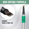 Eyebrow Pencil, Microblading Eyebrow Pen with 4 Fork Tip, Waterproof