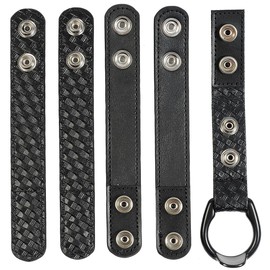 SdTacDuGe Duty Belt Keeper with Metal T-Stick D-Ring PR-24 Side-Handle Baton Holder for 2¼" Wide Belt Security Tactical Belt Police Military Equipment Accessories (Set of 5)