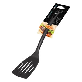 Chef Aid 10E02403 Nylon Flexible Turner, BPA Free Kitchen Utensil for use with Non-Stick Cookware in Black Colour