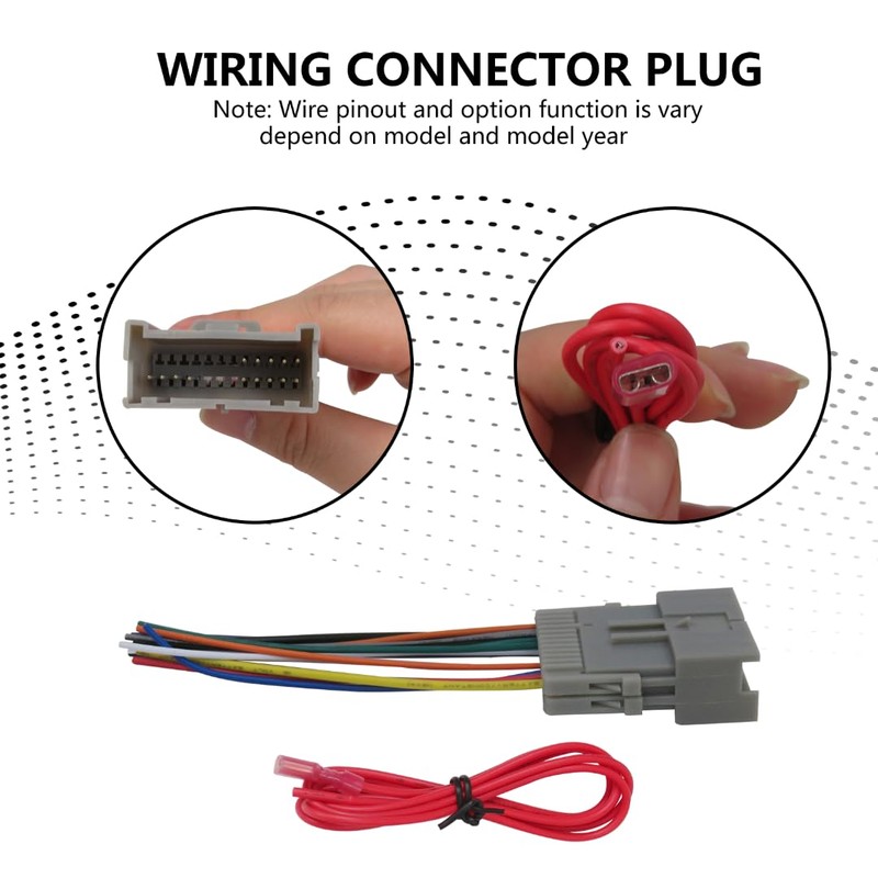 2024 Upgraded Wiring Harness Stereo Radio Wire Cable Connector Adapter