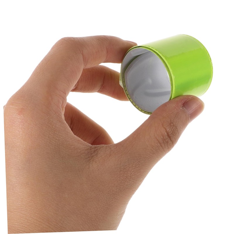 SUPVOX 10pcs Reflective Slap Bracelets for Night Walking and Visibility