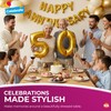 SOL 6pk Gold Square Table Cloths 121 x 121cm -