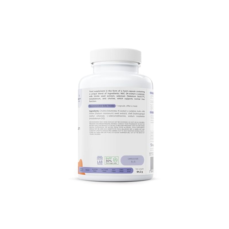 NAC Detox, Selenium & Molybdenum - 120 vegan caps