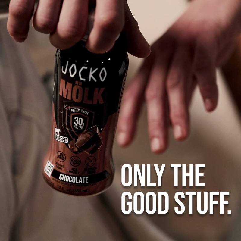 Jocko Mölk 30g Grass Fed Protein Shakes – No Added