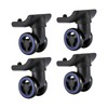 4PCS Luggage Swivel Wheels Replacement 360 Degree Silent for Outdoor
