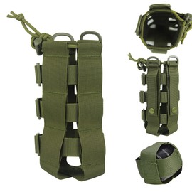 DURANTEY Tactical Bottle Holder, Water Bottle Bag, Adjustable Width of 7-15 cm, Water Bottle Bag, Backpack, Field Bottle Bag, Drawstring Water Bottle Holder for Camping, Hiking, Outdoor Sports