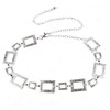 Silver Boho Chain Belt for Women Adjustable Waist Body Layering