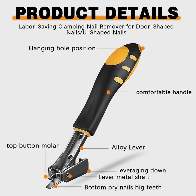 Uadme Staple Remover, Heavy Duty Upholstery Strength Staple Puller Tool