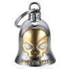 MOCY BELL Moto Guardian Bell Skull Keep Me Safe Stainless