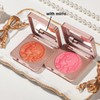 KARLOR Blush Powder with Shimmer, Pink Blusher Glitter Palette, Embossed