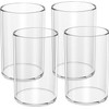 NIUBEE Clear Acrylic Pen Holder for Desk, Round Acrylic Pencil