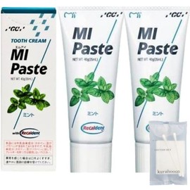 kurahooon Set of 2 GC MI Paste Mint 40g with kurahooon Cotton Set