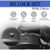 2 Keys Saddlebag Lock Set,Universal RS Lock Set, Hard Bag