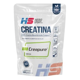 Hero Sport Creatina 450g Creapure 100 Pura 90 Porciones                                                                                               