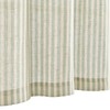 jinchan Tie Up Linen Textured Striped Bow Tie Curtain for