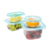 KOLORAE 100-Piece Food Storage Container Set – BPA-Free Plastic, Nesting