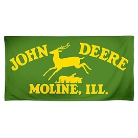 John Deere Green Vintage Logo Beach Towel - LP79785