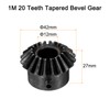 uxcell 4pcs Bevel Gear 2 Module 1:1 Reduction Rate 20T