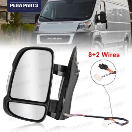 PEGAPARTS Mirror Heated Temp Sensor Driver Side For 2010-2024 RAM Promaster 1500 2500 3500