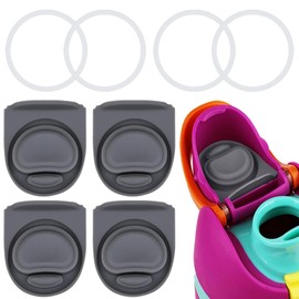 4 Sets Replacement Silicone Stopper and O Ring Gasket Compatible with Owala FreeSip 24oz 32oz,Water Bottle Lid Insert Cap Rubber Seal Parts for Owala 16/19/24/32/40oz Mouthpiece Piece Accessories