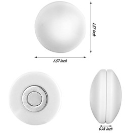 Shower Curtain Magnets, 10 PCS White Round Plastic Covered Heavy Duty Magnets for Avoid Curtain Liner Blowing Around,Prevent Curtain Liner from Blowing Around