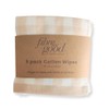 Fibre For Good Cotton Reusable Wipes 5pk, Natural