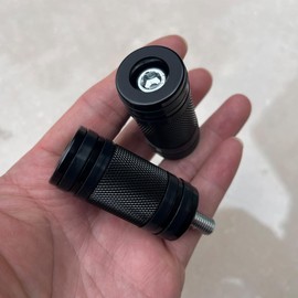 ONETEN Motorcycle CNC Edge Cut Anti-Skid Gear Knurled Shifter Peg Retro Refit Shift Lever Pegs Pedal Fit for Harley Sportster Touring Dyna Softail