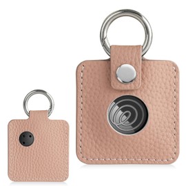Ganve 対応 Life360 Tile Mate ケース 本革 両対応 Life360 Tile Mate/AirTag 保護カバー 紛失防止 タグ用 キーホルダー 超軽量 薄型 カラビナ付き ペット 首輪 犬 猫 鍵 カバン 耐衝撃