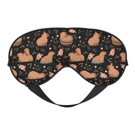 XYSKINO Capybaras Sleep Mask Breathable Soft Eye Mask for Sleep for Women Men Lightweight Eye Cover for Travel, Night Work, Nap, Office