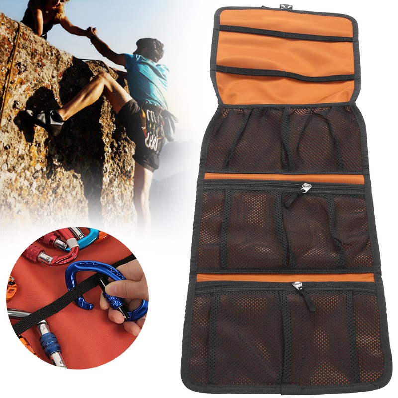 Outdoor Rock Climbing Portable Storage Pouch Main Lock Quick Hanging