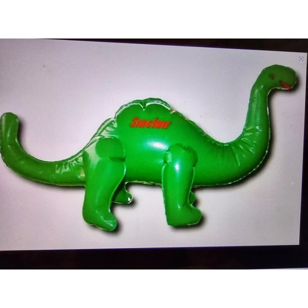 Sinclair Dino Inflatable Blow Up NIP 20in Long 8.5in Tall