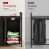 Kitstorack Laundry Basket Organizer, Laundry Hamper with Shelf & 2