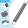 PATIKIL 2pcs Extension Spring Wire 0.05" OD 0.4" Free Length